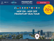 Tablet Screenshot of citysightseeing-frankfurt.com